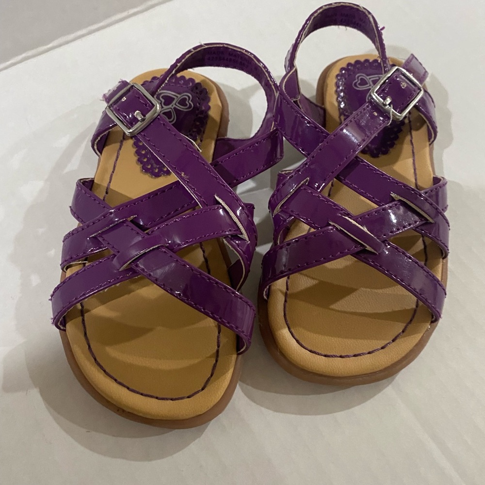 Childrens place purple sandals toddler girl size 6
